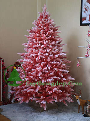 cây thông noel màu đỏ