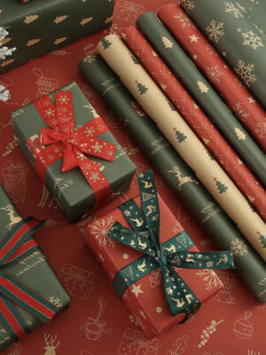 3 giấy gói quà trang trí noel 50X70cm