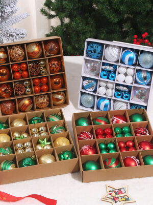Hộp 40 châu trang trí noel 3-6cm